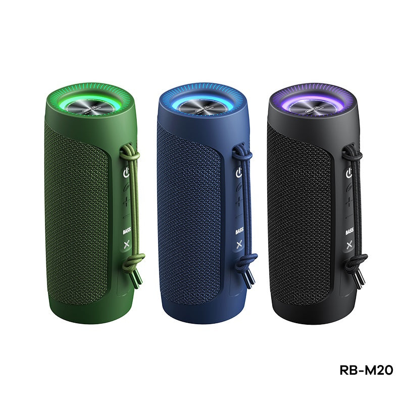 REMAX RB-M20 (NEW) FREEJOY SERIES PORTABLE WIRELESS SPEAKER, Bluetooth Speaker, Portable Speaker-Green