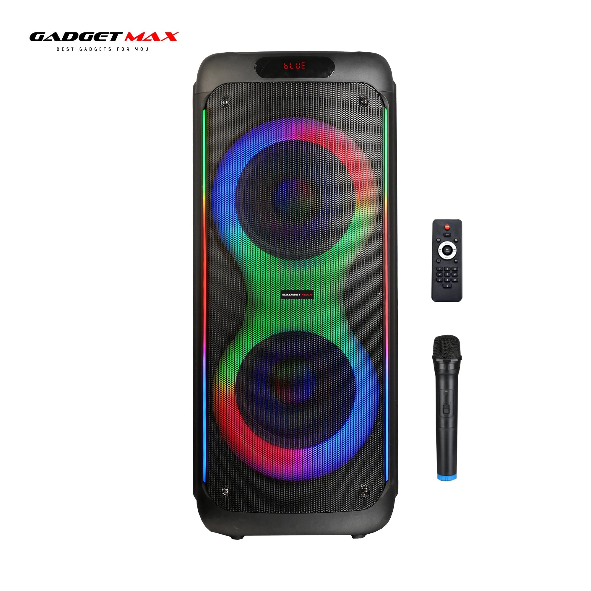 GADGET MAX GMPT-80 PARTY BOX 80W (10"*2) BLUETOOTH SPEAKER