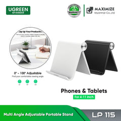 Ugreen LP115 Multi-Angle Adjustable Portable Stand - Black