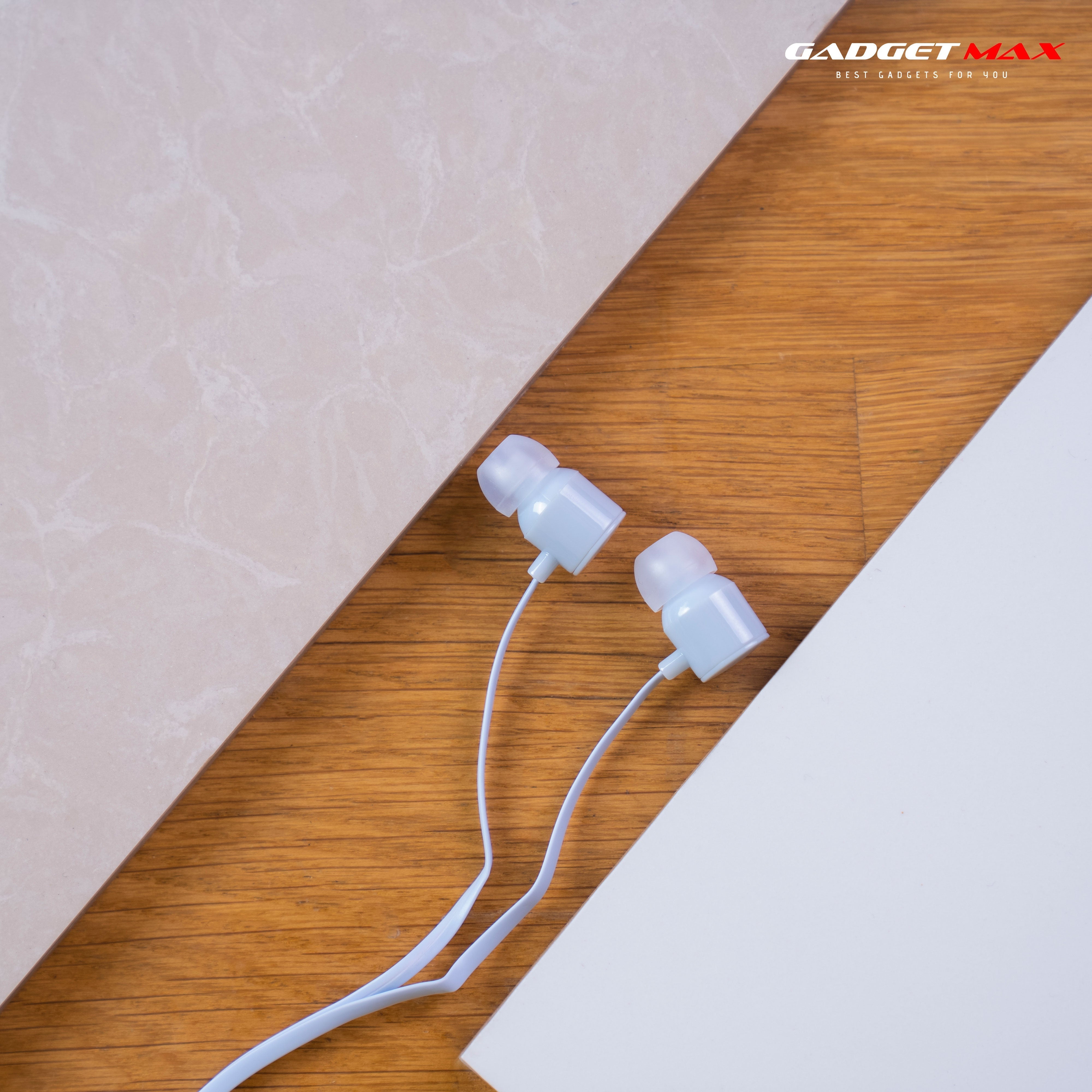 GADGET MAX GIGII-232 JUDY&BEAR SERIES 3.5MM Wired Earphone - WHITE