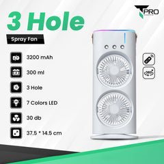 T-PRO - 3 Hole Air Cooler Fan - White