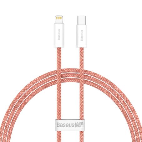 BASEUS DYNAMIC SERIES FAST CHARGING DATA CABLE TYPE-C TO IPH (20W)(1M) - Orange