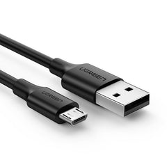UGREEN USB 2.0A TO MICRO USB CABLE  NICKEL PLATING 1M - Black