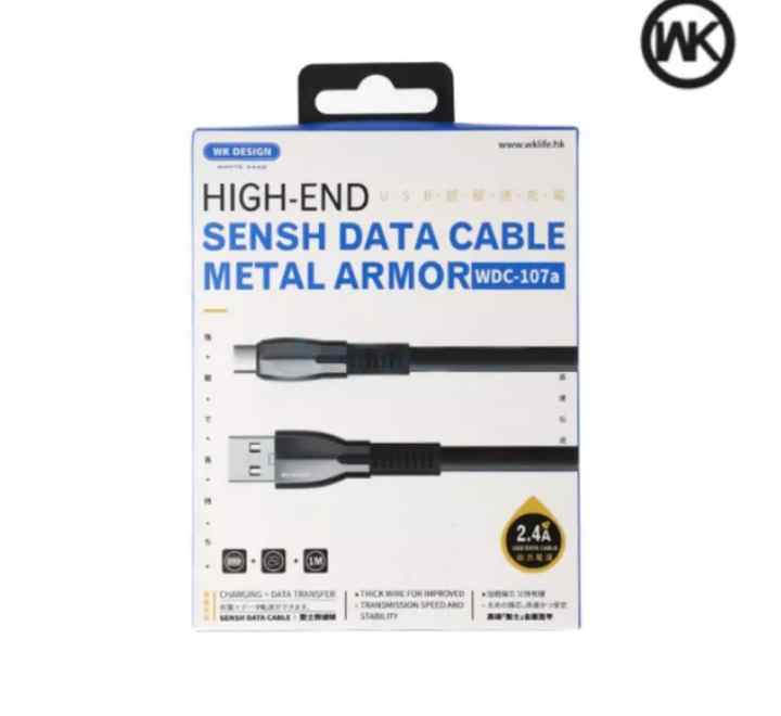 WK WDC-107A SENSH 2.4A DATA CABLE FOR TYPE-C (1M) - Blue