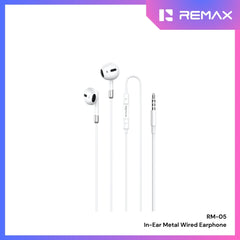 REMAX - RM-05 3.5mm In-Ear Metal Wired Earphone - White