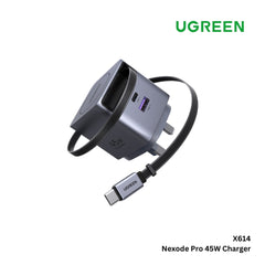 UGREEN - X614 Nexode Pro Retractable Cable GaN Charger ( 45W ) - Tarnish