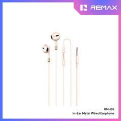 REMAX - RM-05 3.5mm In-Ear Metal Wired Earphone - Beige