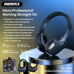 REMAX RB-750HB Gaming Bluetooth Wireless Headphone - Black