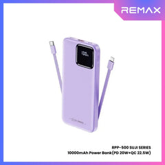 REMAX RPP-500 Suji Series 10000mAh PD+QC Fast Charging Power Bank(PD 20W+QC 22.5W) - Purple