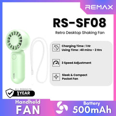 REMAX - RS-SF08 Mini Fruit Bubble Pocket Fan - Green