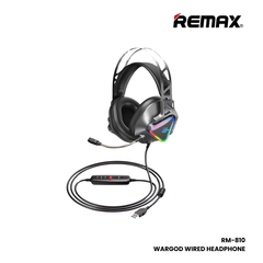 REMAX RM-810 Wargod Series Gaming Wired Headphones - Grey