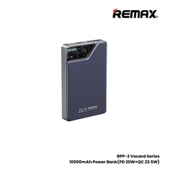 REMAX RPP-3 Vocard Series 10000mAh PD+QC Magnetic Wireless Power Bank(PD 20W+QC 22.5W) - Blue