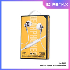 REMAX - RM-710A Metal Karaoke Type-C Wired Earphone - Silver