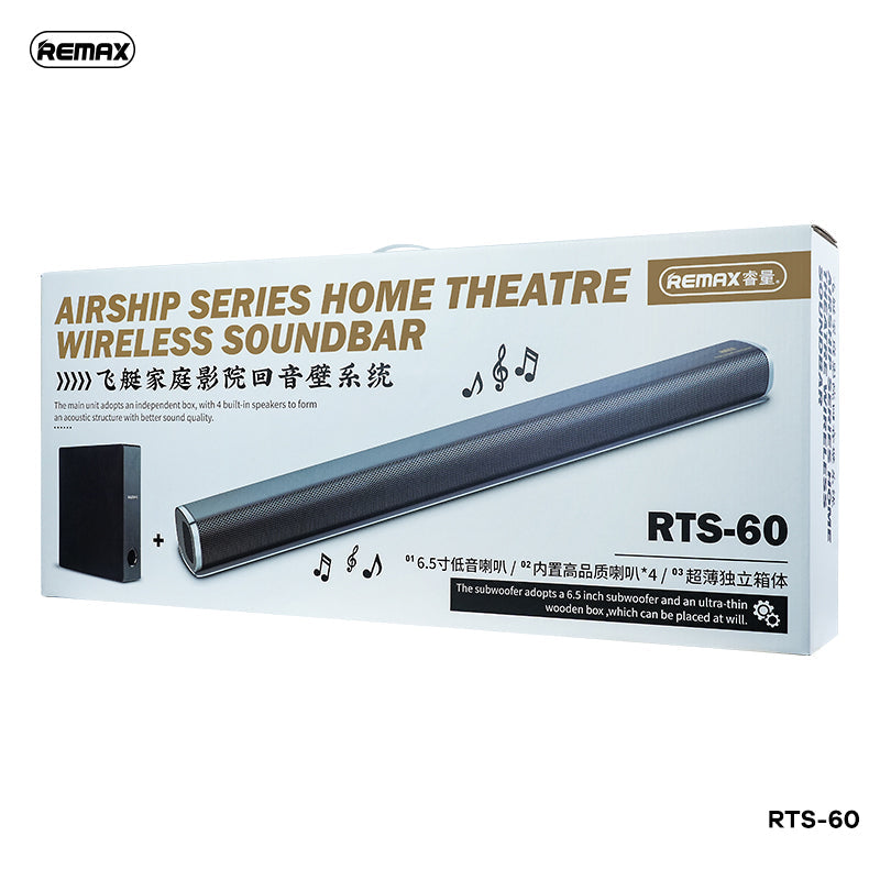 Remax RTS-60 Air Ship Series Home Theatre Wireless Soundbar Speaker