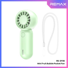 REMAX - RS-SF08 Mini Fruit Bubble Pocket Fan - Green