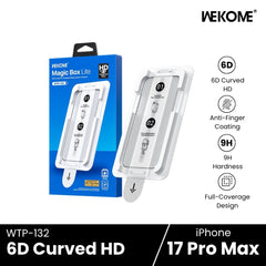 WEKOME - WTP-132 Magic Box 6D Curved HD Tempered Glass - iPhone 17 Pro Max