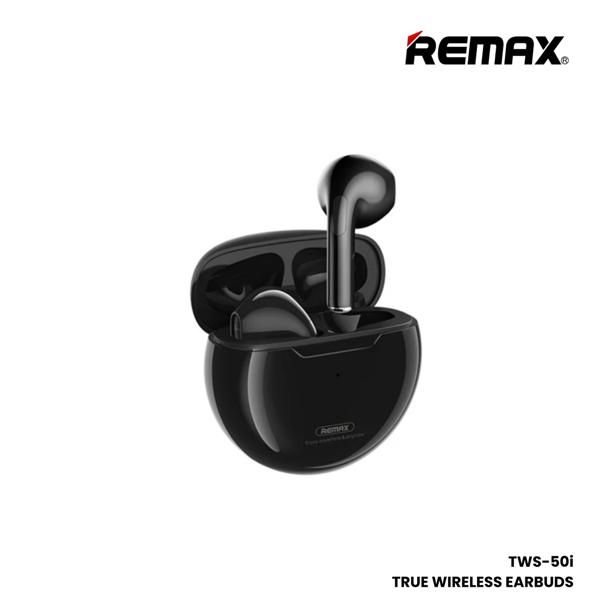 REMAX TWS-50i Wireless Bluetooth Earbuds - Black