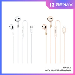 REMAX - RM-05A Type-C In-Ear Metal Wired Earphone - White