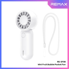 REMAX - RS-SF08 Mini Fruit Bubble Pocket Fan - White