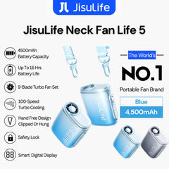 JisuLife - Neck Fan Life5 (4500mAh) - Blue