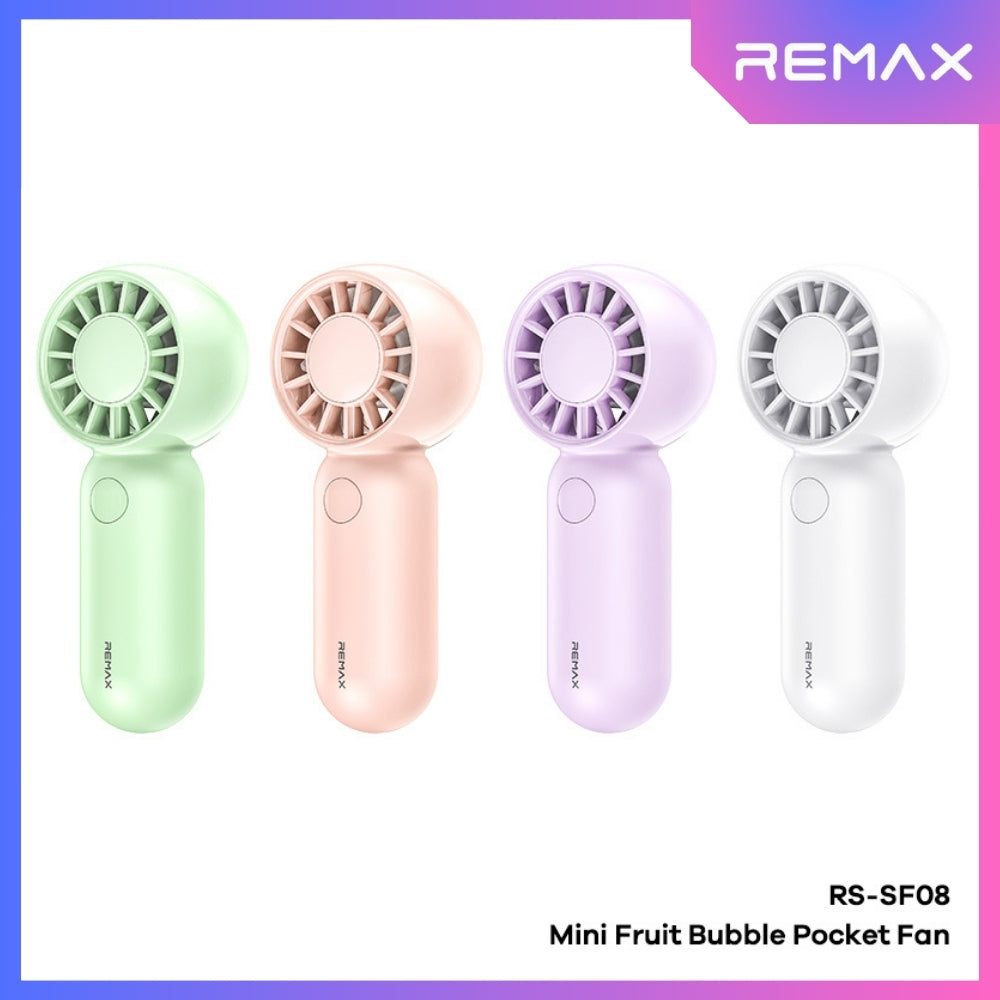 REMAX - RS-SF08 Mini Fruit Bubble Pocket Fan - Green