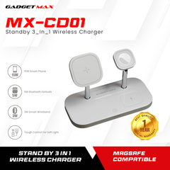 GADEGT MAX MX-CD01 STANDBY 3-IN-1 WIRELESS CHARGER