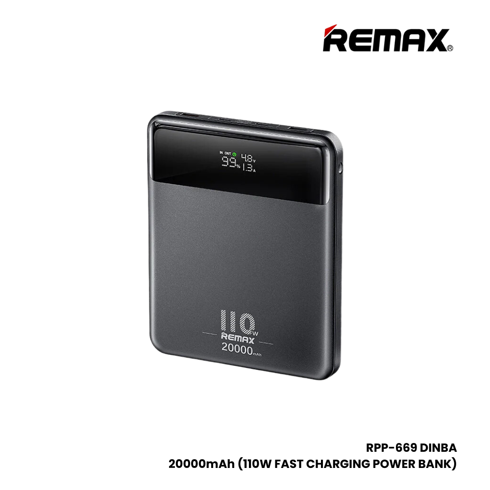 REMAX RPP-669 Dinba Series 20000mAh PD+QC Fast Charger Power Bank(100W ...