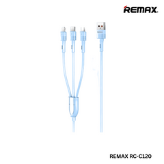 REMAX RC-C120 Leya Series 66W 3 In 1 Liquid Silicone Fast Charging Data Cable (1.2M)