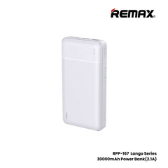 REMAX RPP-167 Lango Series 30000mAh Power Bank - White