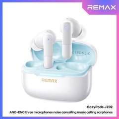 REMAX - CozyPods JZ02 ANC+ENC Noise Reduction Bluetooth Wireless Earbuds - White