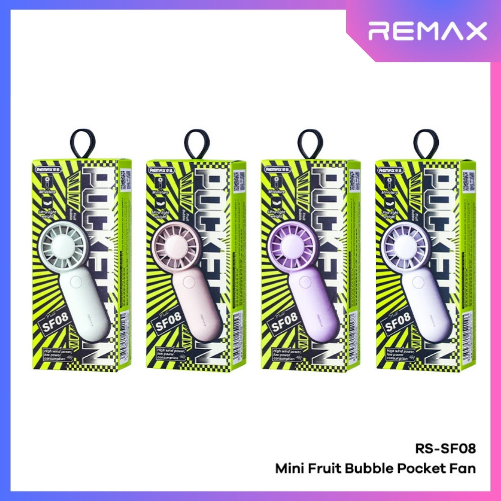 REMAX - RS-SF08 Mini Fruit Bubble Pocket Fan - Green