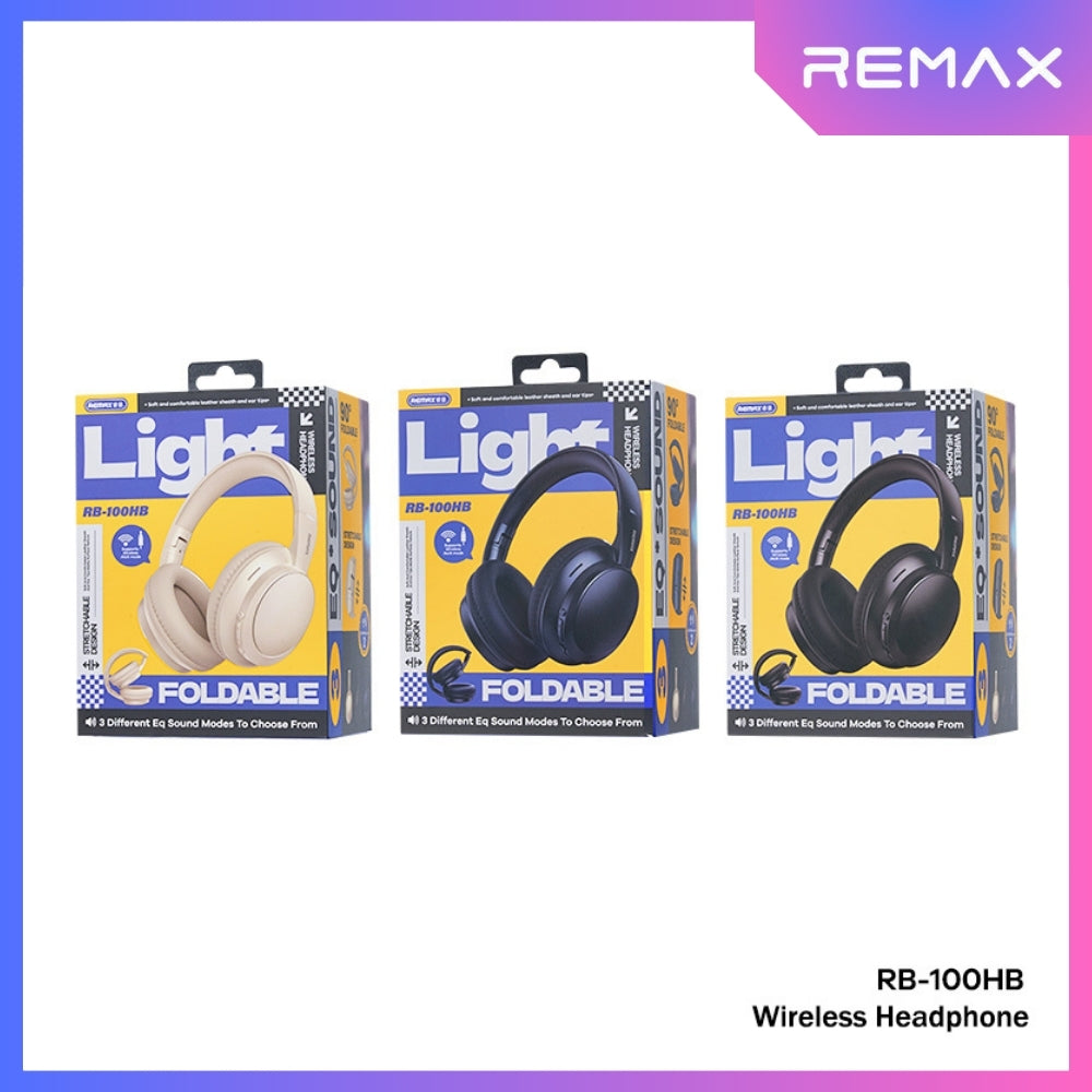 REMAX - RB-100HB Wireless Bluetooth Headphone - Blue