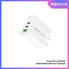 REMAX - RP-U139 Kiddy Series 45W Fast Charger ( PD+QC ) - White