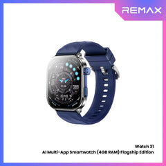 REMAX - Watch 31 AI Multi-App Smartwatch Flagship Edition (4GB RAM) - Blue