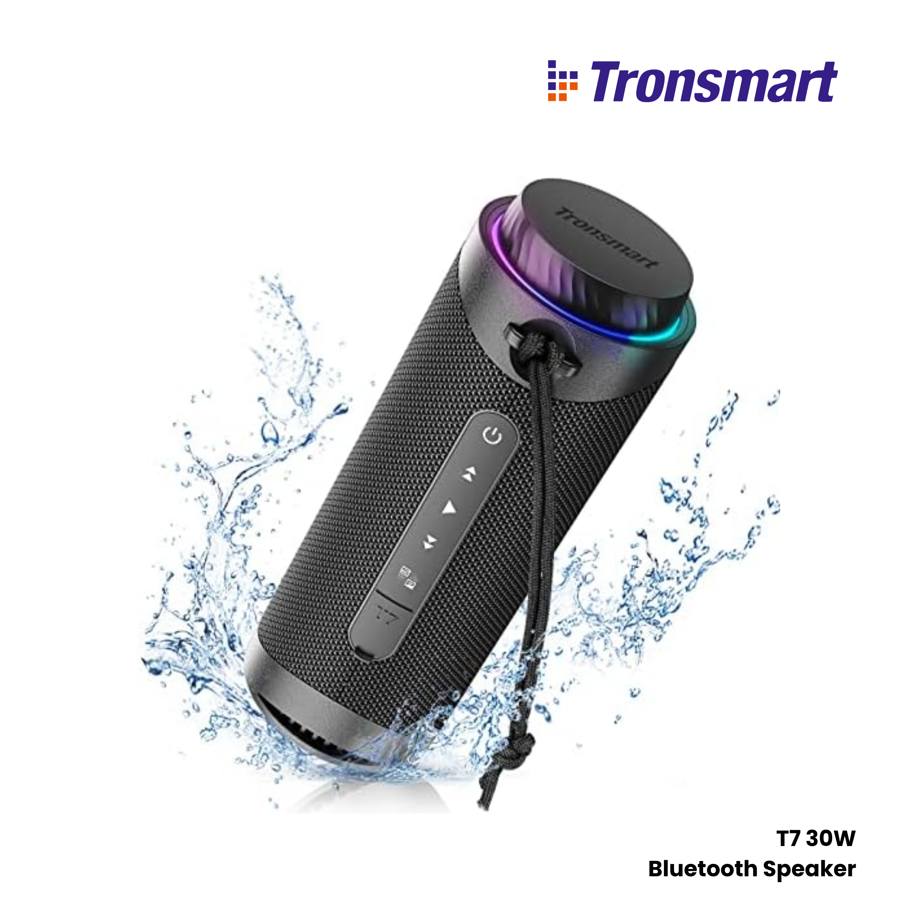 TRONSMART T7 30W Portable Wireless Bluetooth Outdoor Speaker - Black