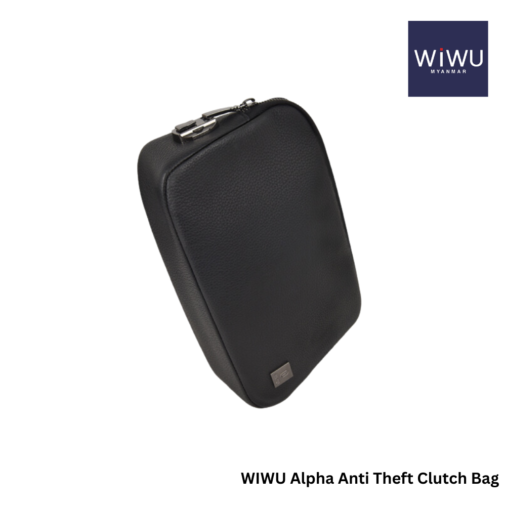 WIWU Alpha Anti Theft Clutch Bag Travel in Style Black Remax Online Shop
