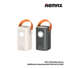 REMAX RPP-123 Gutitan Series 60000mAh PD+QC Fast Charging Power Bank(PD 27W+QC 22.5W) - Begie