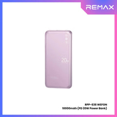 REMAX - RPP-636 Wefon Series 10000mAh Fast Charging Ultra thin Power Bank(20W) - Purple