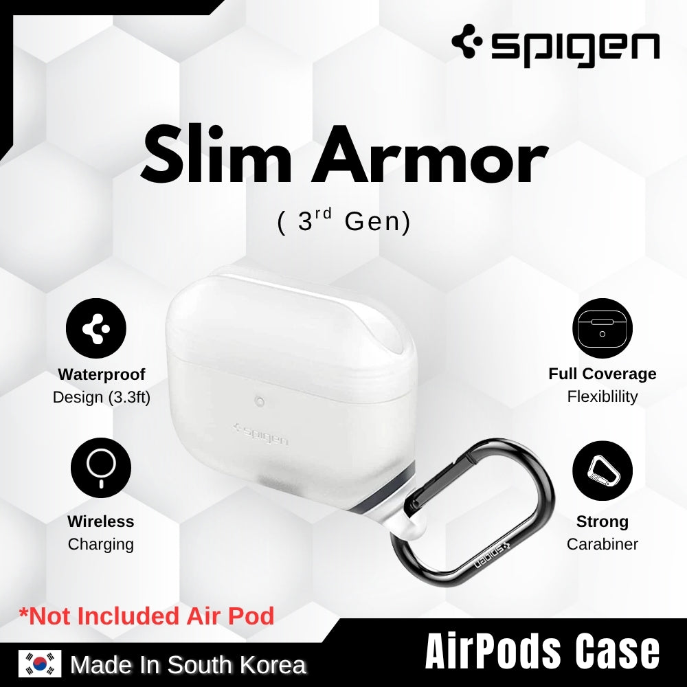 Spigen - Slim Armor AirPods Case (3rd Gen) - Frost Clear