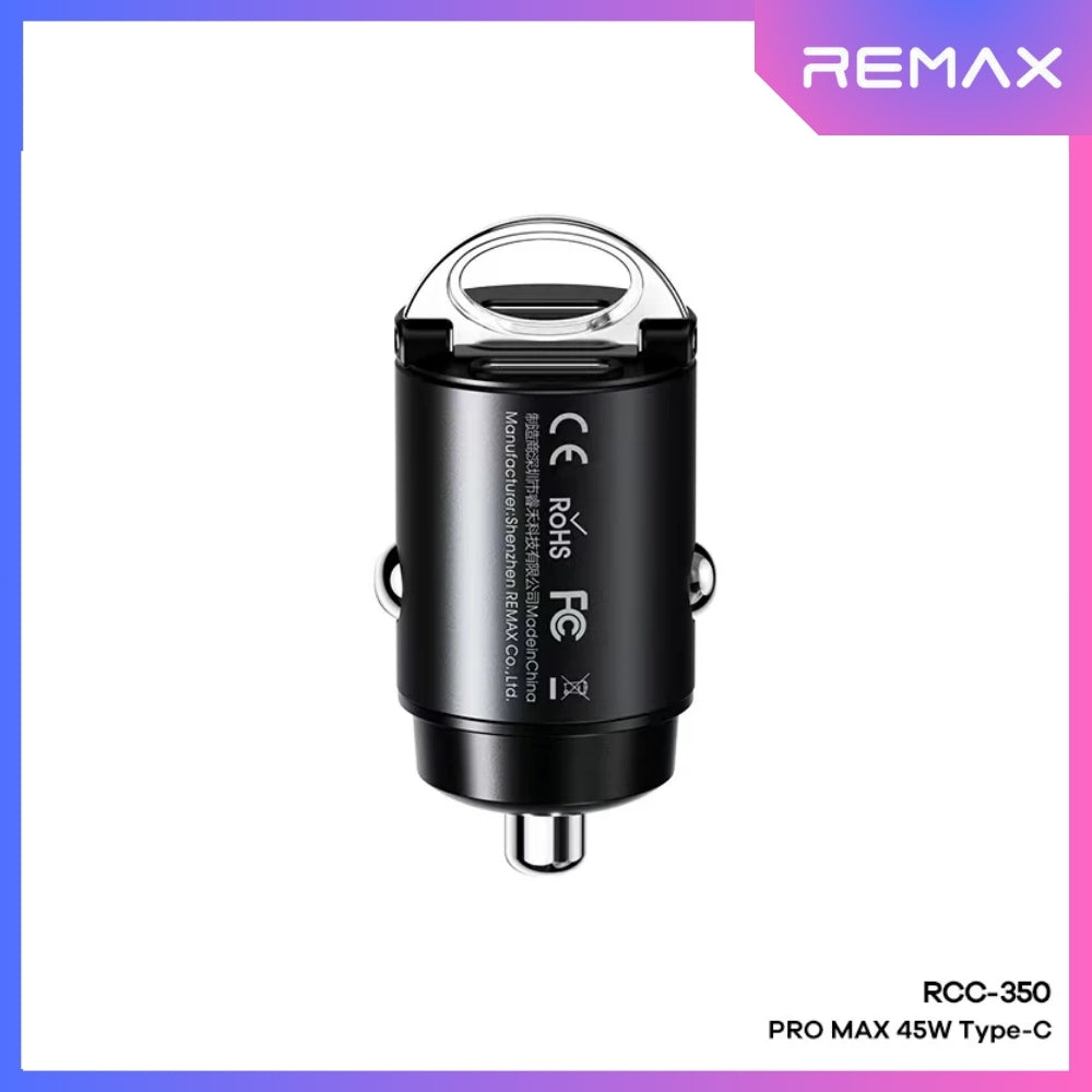 REMAX - RCC350 Tanya Pro Max Series 45W PD+QC Car Charger - Black