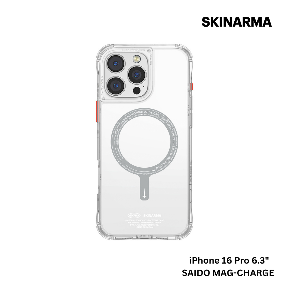 Skinarma iPhone 16 Pro 6.3" Saido Mag-Charge Case - Clear