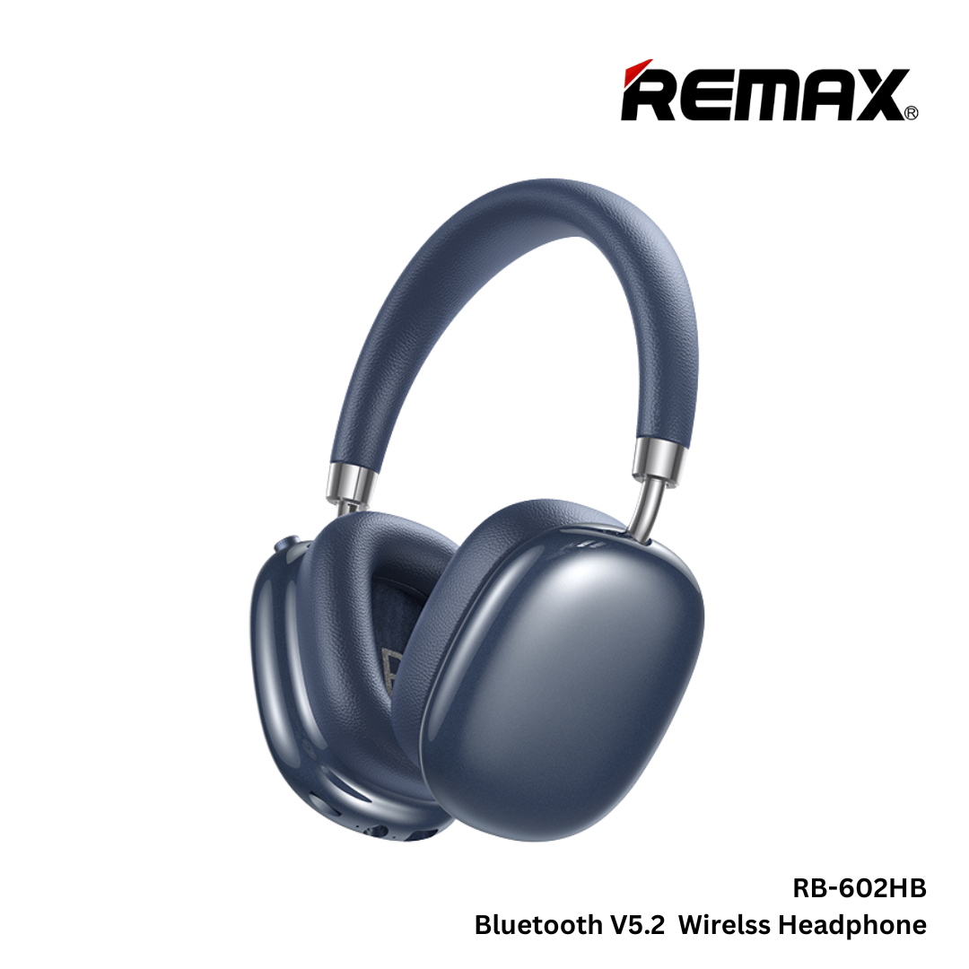 Remax RB-602HB Bluetooth V5.2 Wireless Headphone - Blue