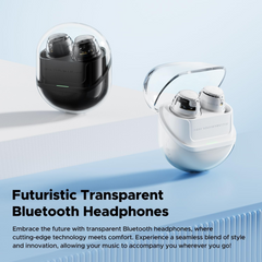 SOUNDPEATS - Clear Dot Bluetooth Wireless Earbuds - Black
