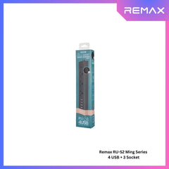 REMAX RU-S2 Ming Series 2.4A Power Socket(4 USB + 3 Power) - Black