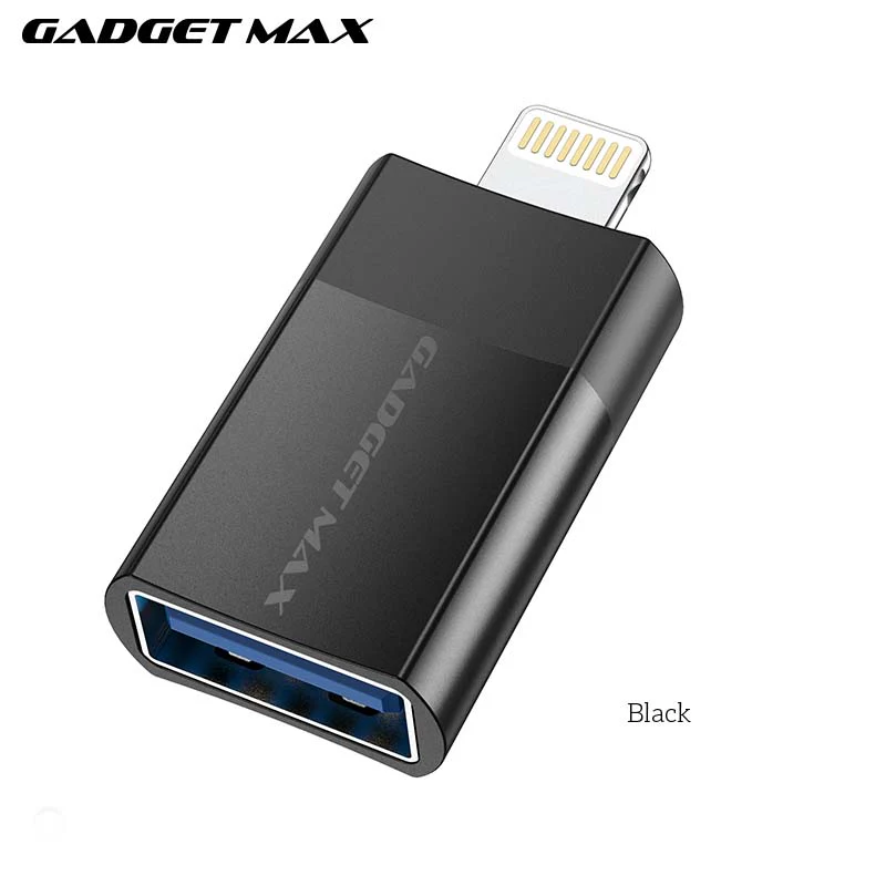 GADGET MAX - GH03 iPhone OTG Adapter - Black