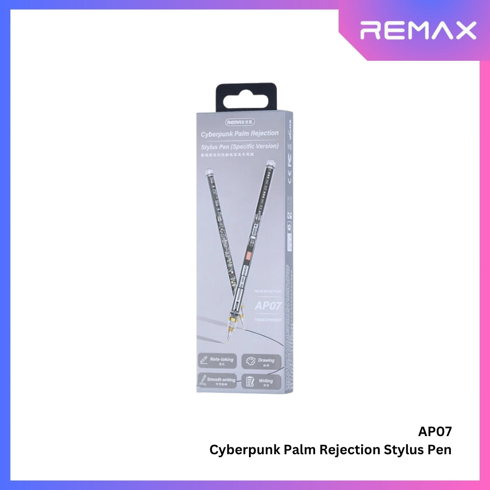 REMAX - AP07 Cyberpunk Palm Rejection Stylus Pen (Specific Version) - Transparent