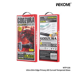 WEKOME - WTP-116 Godzur 6D Curved Privacy Tempered Glass - iPhone 17 Pro Max