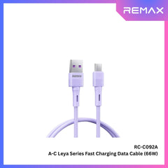 REMAX - RC-C092A Leya Series USB to Type-C Fast Charging Data Cables (66W) - Purple