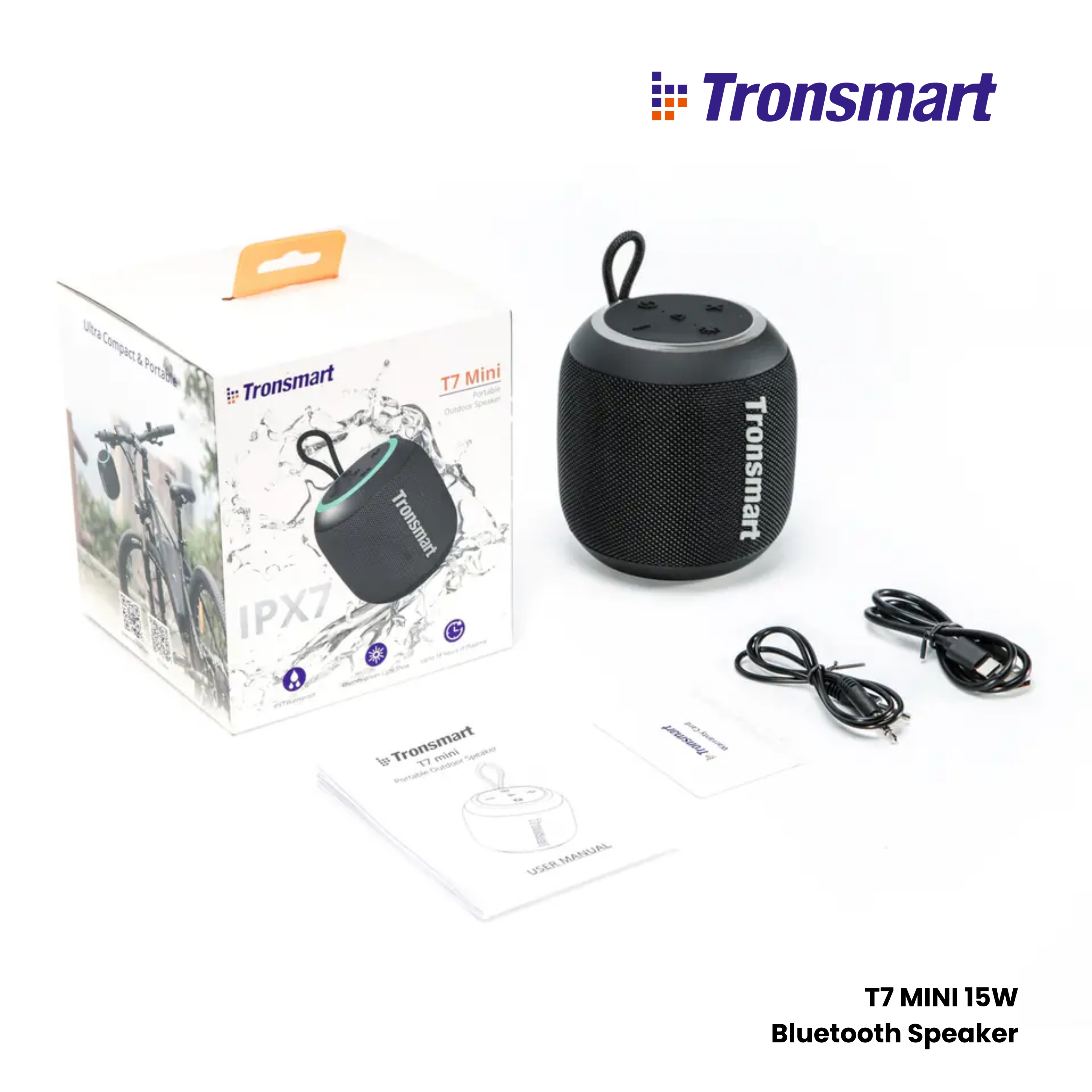 TRONSMART T7 Mini 15W Portable Wireless Bluetooth Outdoor Speaker - Black