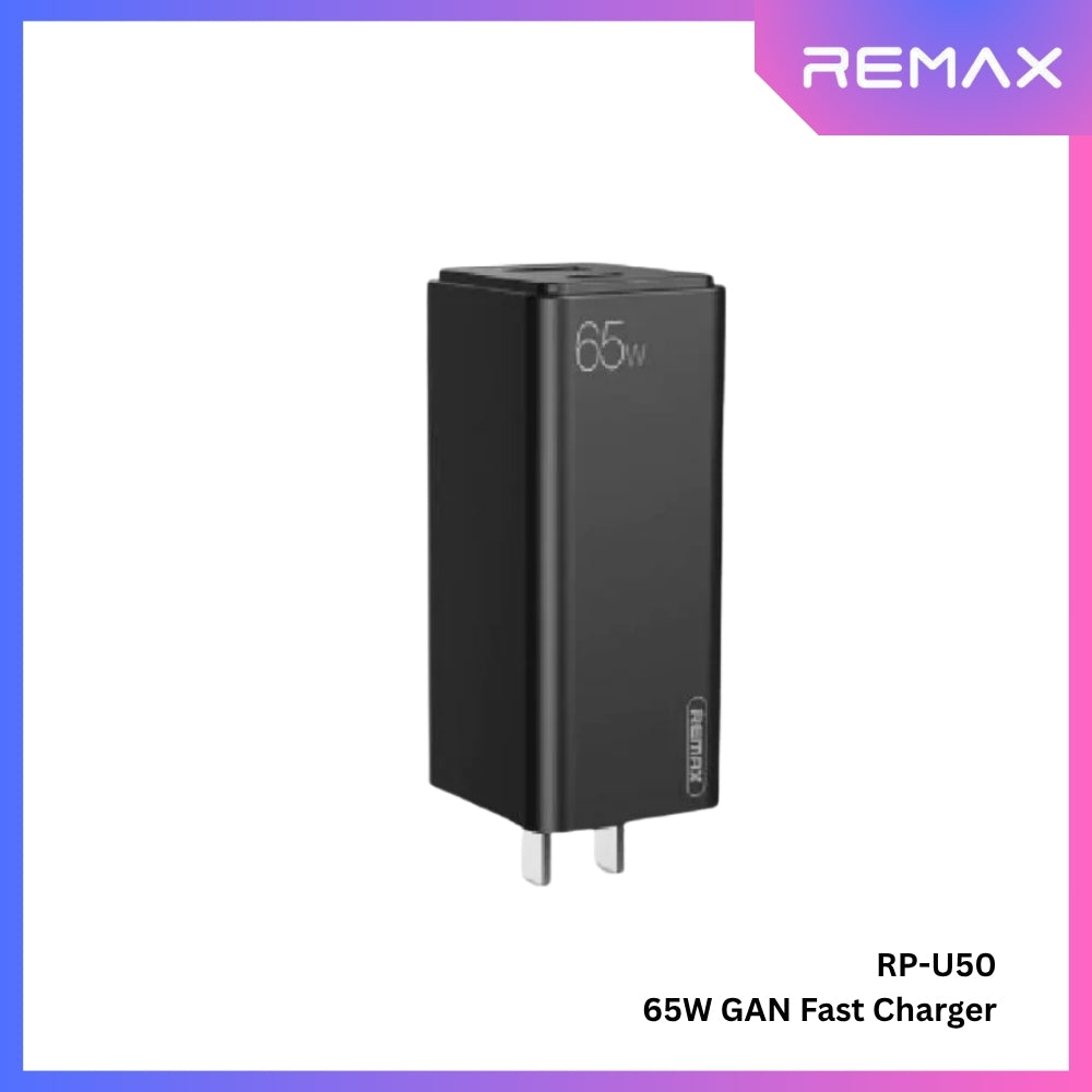 REMAX - RP-U50 GAN Charger (65W) - Black